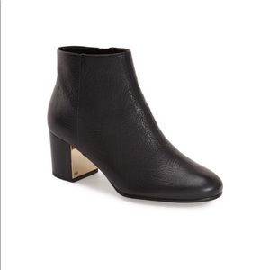Tory Burch Black Leather Ankle Heeled Boot Size 7.5